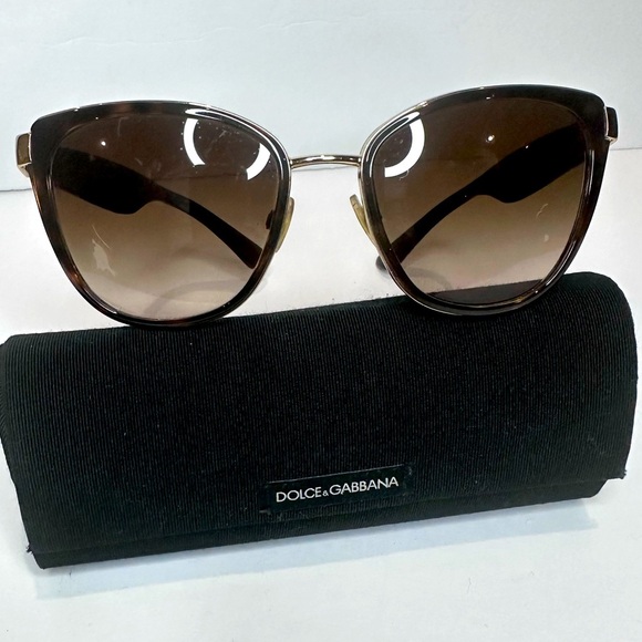 Dolce & Gabbana Accessories - Dolce & Gabbana Brown Cat-Eye Sunglasses